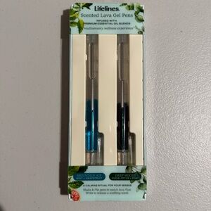 Scented Lava Gel Pen Set 2-Pack Blue & Green 0.7mm Colored Gel Pens Infused